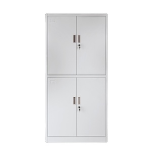 Steel Lockable 4 Door File Cabinet Adjustable <b>Shelves</b> Heavy Duty Modern Design Filing System for Office School Workshop Use - Product Image 1