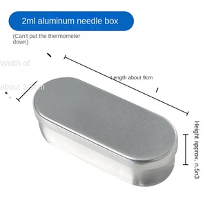 طبقة واحدة سميكة من الألومنيوم التعقيم خلع الملابس في الكشف عن الحرارة إبرة التنسيب تخزين ترم المعادن - Product Image 6