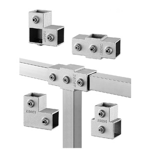Conector de Tubo Cuadrado de Acero Aleado Ajustable de Fábrica, Abrazadera Estructural para Tubos, Accesorios para Invernaderos - Product Image 6