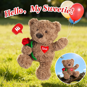 Cadeau de la Saint-Valentin, ours en peluche, animal en peluche avec rose et cœur d'amour, vente en gros, mère, petites amies, ours en peluche rose mignon - Product Image 4