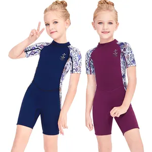 Wetsuit Trẻ Em Shorty Neoprene Nhiệt Lặn Áo Tắm 2.5 Mét Cho Cô Gái Chàng Trai Thanh Thiếu Niên Toddler Trẻ Em Một Mảnh Trẻ Em Phù Hợp Với