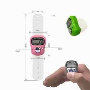 เครื่องนับนิ้วแบบดิจิตอล LED ขนาดเล็กปรับได้ สำหรับใช้ในบ้าน ทำจากพลาสติก ขายส่ง เหมาะสำหรับฝึกสมาธิและการฝึกฝน - Product Image 2