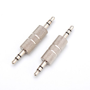 <span class=keywords><strong>Convertisseur</strong></span> <span class=keywords><strong>audio</strong></span> auxiliaire OEM 3 pôles 3.5mm mâle à mâle Appareil numérique femelle à dent bleue Prise mâle pour voiture - Product Image 1