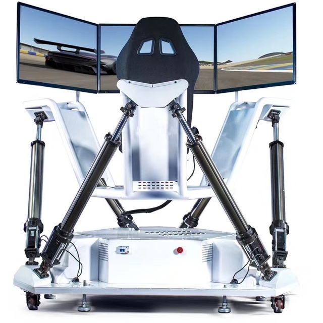 360 Degree Rotating Dynamic Simulator 6 DOF 3 Screen Motion Car Racing Driving Game Machine for Sale