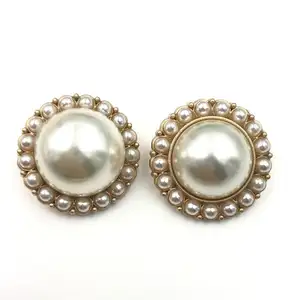 Pearl Decoration Snap Button Sew Clothing Jacket Leather Silver Gold Custom Antique Jeans Gun Enamel Copper Eco button