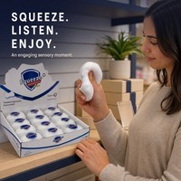 Jouet sensoriel anti-stress en TPR en forme de savon blanc, jouet à presser ASMR