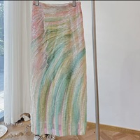 Tissu imprimé floral multi-processus avec perles bugle et paillettes scintillantes pour robes de créateurs et gilets de mode