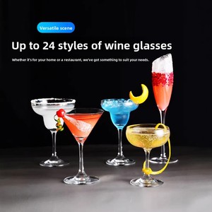 <span class=keywords><strong>Vasos</strong></span> <span class=keywords><strong>de</strong></span> Cóctel Personalizados Unisweet Creative para Martini y Margarita - Diseño Moderno Minimalista, Vidrio <span class=keywords><strong>de</strong></span> Sodio y Calcio, 101-200 ml - Product Image 4