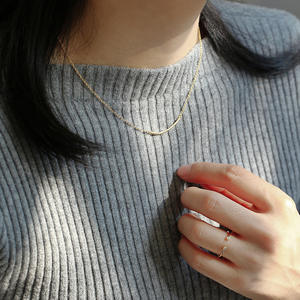 ลดกระหน่ำสร้อยคอคริสตัลทองเหลืองรูปรอยยิ้มสุดฮิตสร้อยคอชุบทองพร้อมเพทายสายโซ่สำหรับเป็นของขวัญครบรอบ - Product Image 3