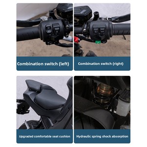 มอเตอร์ไซค์ไฟฟ้า Big <span class=keywords><strong>Python</strong></span> Yd100 รุ่น 80 ความเร็วสูงสุด สองล้อ ใช้พลังงานแบตเตอรี่ ความเร็วสูง สามารถจดทะเบียนได้จากผู้ผลิต - Product Image 4