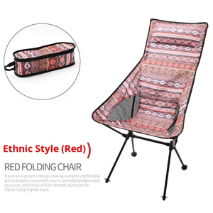 Chaise de camping en métal légère, design compact, sac de transport facile inclus pour les voyages et la pêche - Product Image 2