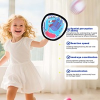 Jeu de pagaie et de balle pour enfants avec ensemble de lancer et d'attraper de balles collantes, jouet de sport de plein air pour la coordination œil-main et le jeu actif