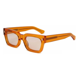 Lunettes de soleil rectangulaires pour hommes, monture noire, verres polarisés bleus, protection UV400, pour adultes - Product Image 4