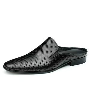 2025 Trending Men's Summer Fisherman Slip-On <b>Flat</b> Sandals Breathable Leather Casual Walking Outdoor Slides - Product Image 1