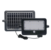 Lampe murale solaire LED avec détecteur de mouvement PIR, étanche IP65, multifonctionnelle, pour activités de camping en plein air