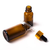 Compte-gouttes en verre ambré, bouteille d'huile essentielle, compte-gouttes 30 ml