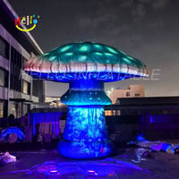 Grand accessoire de champignon gonflable à Led décor de champignons de festival d'éclairage champignon gonflable géant pour la décoration de fête en plein air