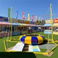 Trampoline gonflable personnalisé EASYFUN pour 1/2/4/6 personnes, panneau de contrôle amovible, équipement d'aventure en plein air