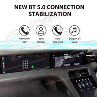 BaoShang 24.6 pouces multimédia co-pilote Android autoradio pour Porsche Taycan 2019-2025 divertissement écran tactile lecteur vidéo