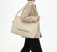 Bolsa de Lona de Gran Capacidad Estilo Coreano Personalizada 2025, Práctica para la Escuela, Hombro, Cruzada, para Salidas Diarias, Compras, con Letras