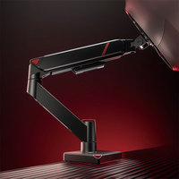Support de moniteur de jeu LDT126-C012 17"-32" 10kg, fixation de bureau entièrement réglable avec bras à ressort à gaz unique