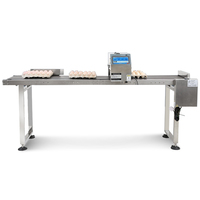 Máquina Automática de Impresión/Codificación/Marcado de Huevos TIJ de 6 Cabezales con Tinta Comestible, 1 Año de Garantía, Alta Productividad, Nueva Impresora para Bandejas de Huevos