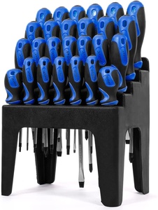 Jeu de tournevis multifonctionnel de 26 pièces avec support de rangement mural excellents outils de travail pour atelier réparation à domicile - Product Image 5