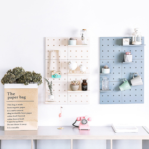 Wholesale Adhesive Mini Plastic <b>Pegboard</b> Display <b>Peg</b> Board Wall Organizer for Craft Room Garage Kitchen - Product Image 2