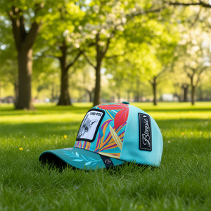 Casquette Trucker Bonnie 6 Panneaux en Maille Respirante avec Broderie Motif Animal Unisexe Décontractée Printemps-Été - Product Image 2