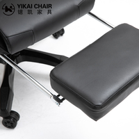 Chaise de jeu inclinable à 180 degrés en style course avec logo personnalisé en fauteuil de direction noir avec fonction de massage pour la maison et le bureau