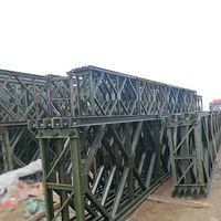Pont Bailey modulaire préfabriqué en treillis d'acier