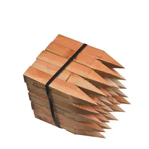 Hysen Pot Stakes dekoratif bahçe çam WoodenOutdoor ahşap direkleri