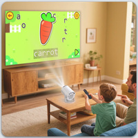 Topleo Auto 4K Mini projecteur LCD Portable Smart Android 11 Home cinéma pour enfants lampe à LED projecteur Android