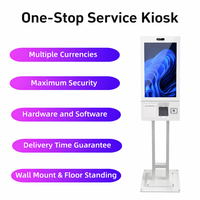 Restaurant Self Ordering Payment Kiosk Custom Desktop Self Service Checkout Machine Payment Kiosks with Receipt Printer