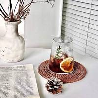 Tasse en verre haute transparence, bouteille d'eau simple pour la maison, verre à jus, tasse à café multifonctionnelle résistante aux hautes températures