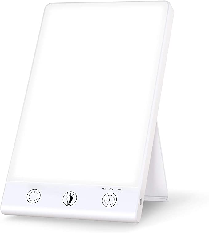 Портативная ультрафиолетовая Светодиодная лампа для домашнего/офисного использования, 10000 Люкс, современный дизайн, световая терапия из АБС и поликарбоната