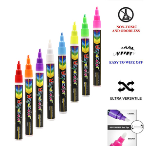 Hot Bán Không-Độc Hại Chalk Cửa Sổ Đánh Dấu Có Thể xóa được 6Mm Chất Lỏng Phấn Đánh Dấu Cho Các Trường Học Văn Phòng Nghệ Thuật Nguồn Cung Cấp - Product Image 2