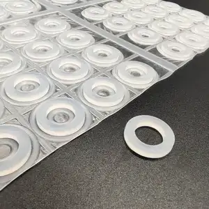 Guarnizione di tenuta in gomma siliconica per macchinari per l'industria alimentare, guarnizione O-ring in silicone piatto VMQ