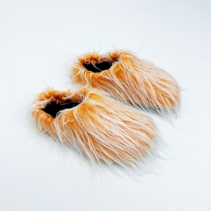 Women's Plush Warm Winter Faux Fur for <strong>Slippers</strong> Mongolian <strong>Wool</strong> Inspired Y2K <strong>Wool</strong> Slides Spicy Girl Imitation Fur for Spring - Product Image 2