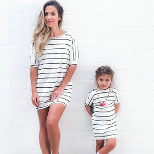 Recién llegado, conjuntos a juego para mamá <span class=keywords><strong>e</strong></span> <span class=keywords><strong>hijo</strong></span>, conjuntos de <span class=keywords><strong>ropa</strong></span> corta para mamá y yo para niñas, venta al por mayor, técnicas lavadas - Product Image 2