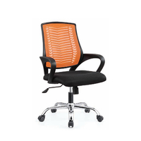 Chaise pivotante de luxe moderne, confortable, bon marché, ergonomique, réglable, avec ascenseur, en maille, chaises de bureau en tissu avec accoudoir à roulettes