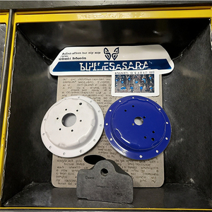 Piezas de Estampado de Metal, Fabricación de Chapa Metálica, Tapas de Metal Grueso de Aluminio Anodizado con Recubrimiento en Polvo Azul Blanco, Conformado Hidráulico - Product Image 6