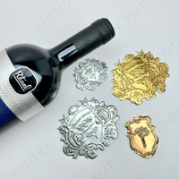 Étiquettes de bouteilles en vinyle imperméables de luxe haut de gamme, parfum, estampage à chaud personnalisé, autocollants adhésifs, design professionnel, personnalisable