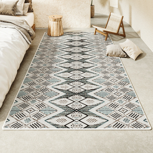 พรมปูพื้นห้องนั่งเล่น ผ้ากำมะหยี่อาร์กติก นุ่ม สไตล์โบโฮ โมร็อกโก โบฮีเมียน สำหรับปูพื้นภายในห้องนอน ขายส่งจากโรงงาน - Product Image 6