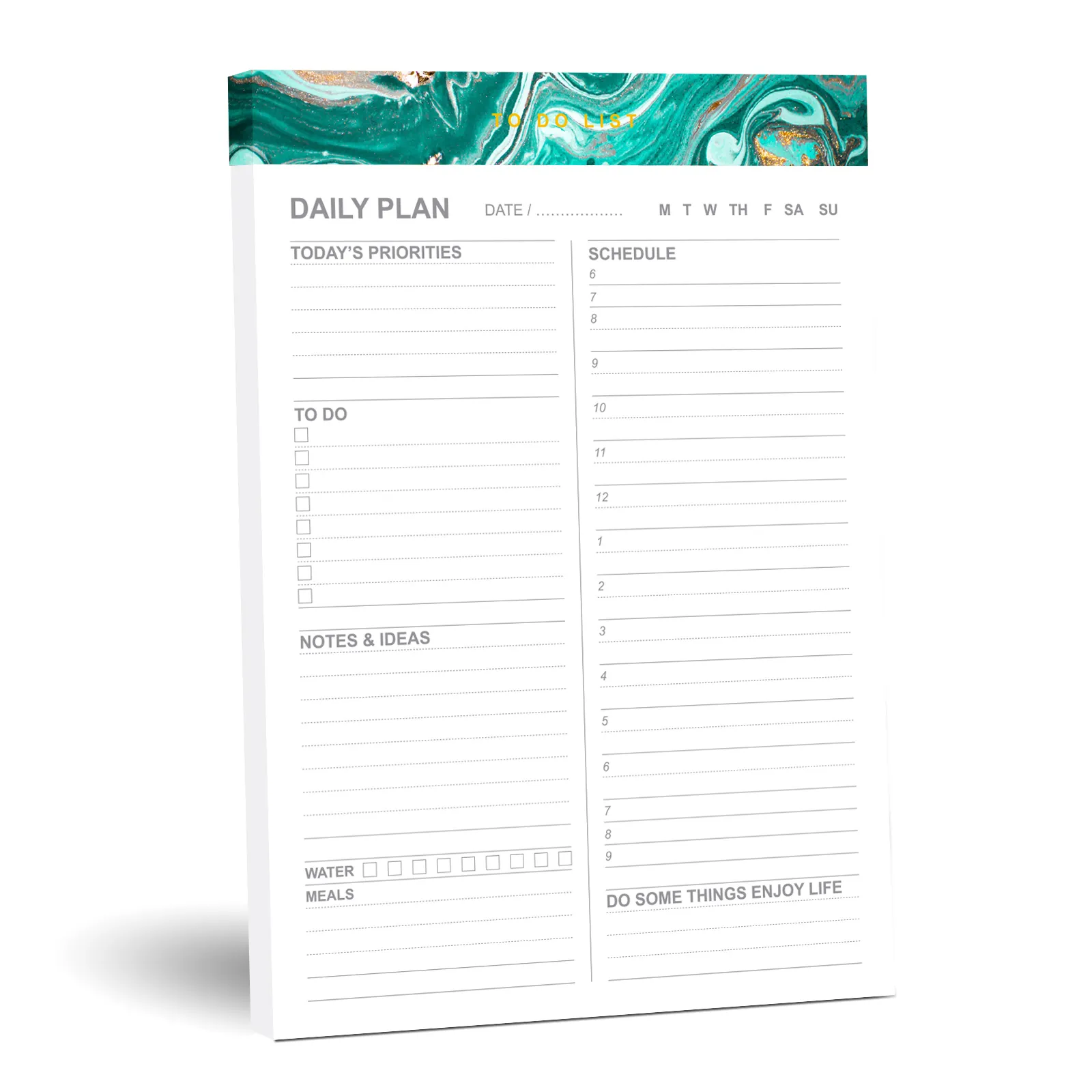 Printed Logo Memo Note Pads To Do List Daily Planner A5 Custom Notepad Tear Off
