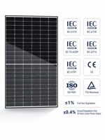 Panneau solaire 650W 680W 700W 720W 740W, module bifacial de type N à double vitrage pour système solaire sur toit, centrale solaire au sol