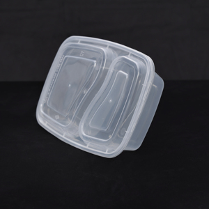 Vaisselle jetable de haute qualité à 2 compartiments, compatible micro-ondes, pour pique-nique en extérieur - Assure une commodité maximale pour les invités - Product Image 3