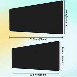 Tapis de bureau XXL personnalisés 400*900mm, grand tapis de souris en caoutchouc, impression anime gamer, tapis de souris personnalisés 30x80 cm - Product Image 1