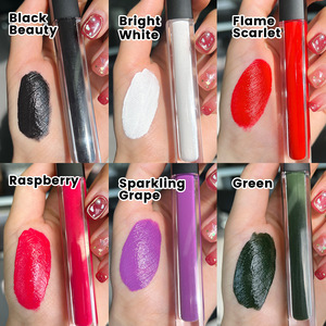 Lèvres de fête spéciales couleurs rouge à lèvres liquide rouge à lèvres avec étiquette privée 6 couleurs <span class=keywords><strong>bleu</strong></span> violet blanc mat rouge à lèvres liquide sans logo - Product Image 4