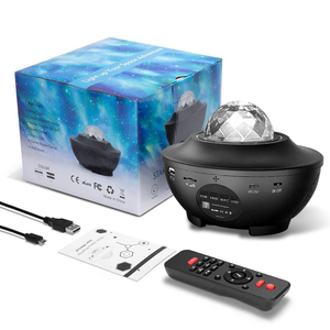 Projecteur d'<span class=keywords><strong>ambiance</strong></span> Océanique Version Pro avec 12 Couleurs RGB, Haut-parleur Bluetooth, Lampe Projecteur d'Étoiles <span class=keywords><strong>Créative</strong></span> pour Cadeau et Maison - Product Image 6